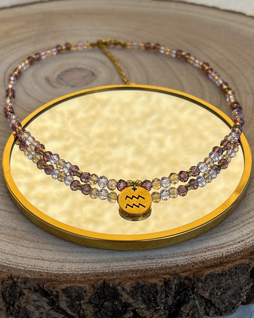 Collier Astro Facettes