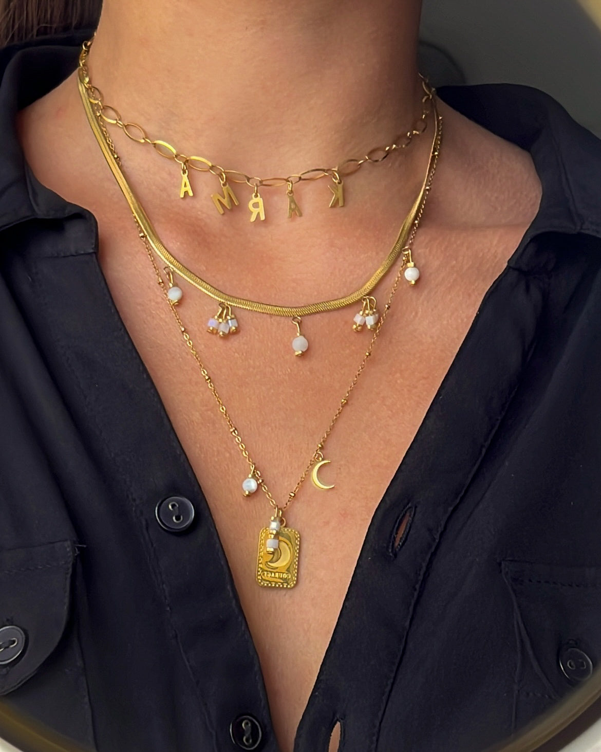 Collier long Courage