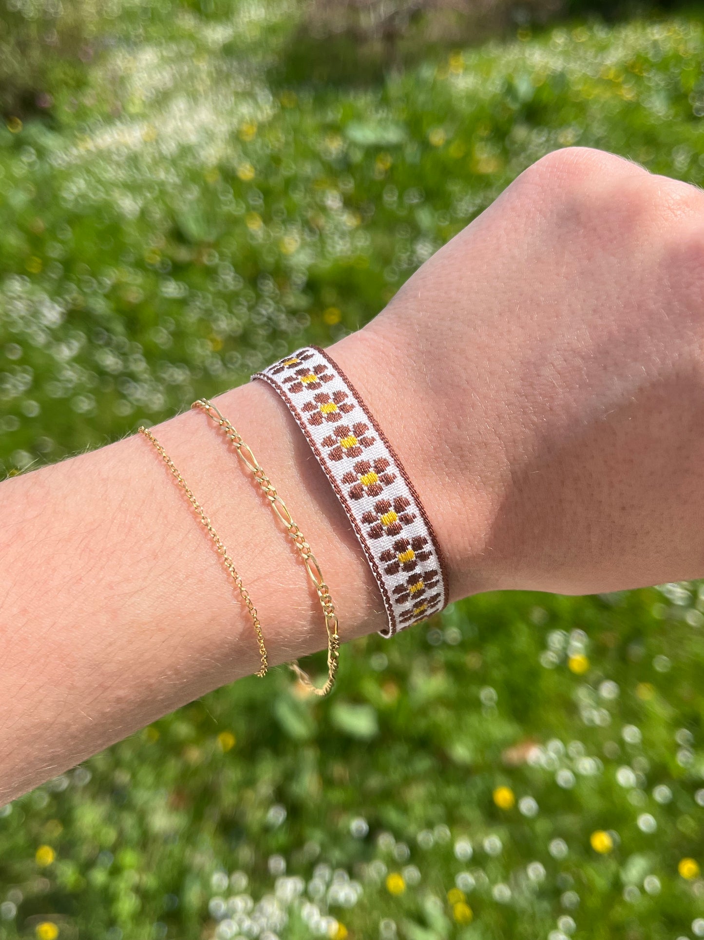 Bracelet Ruban Fleur