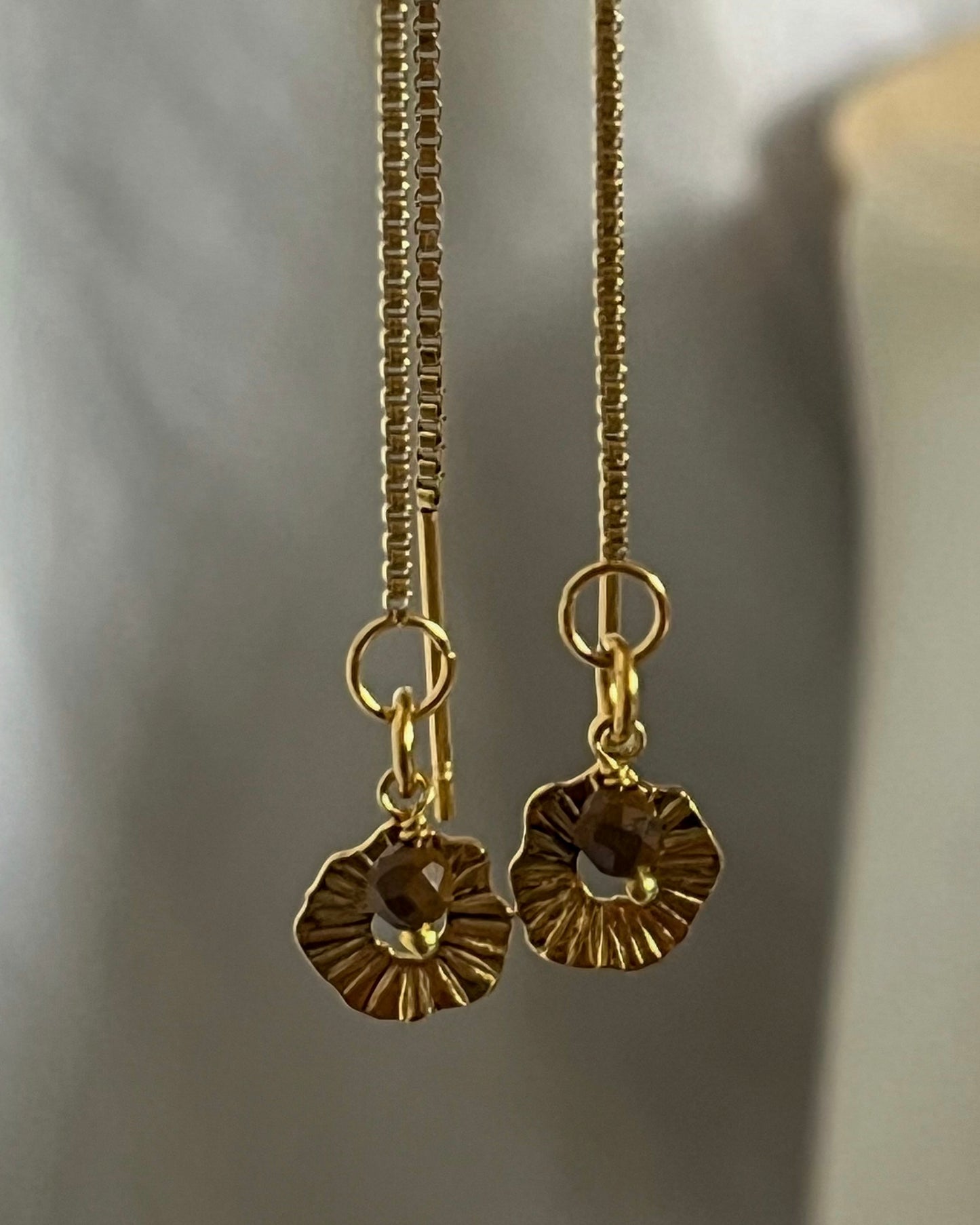 Boucles Rayonne Œil de Tigre