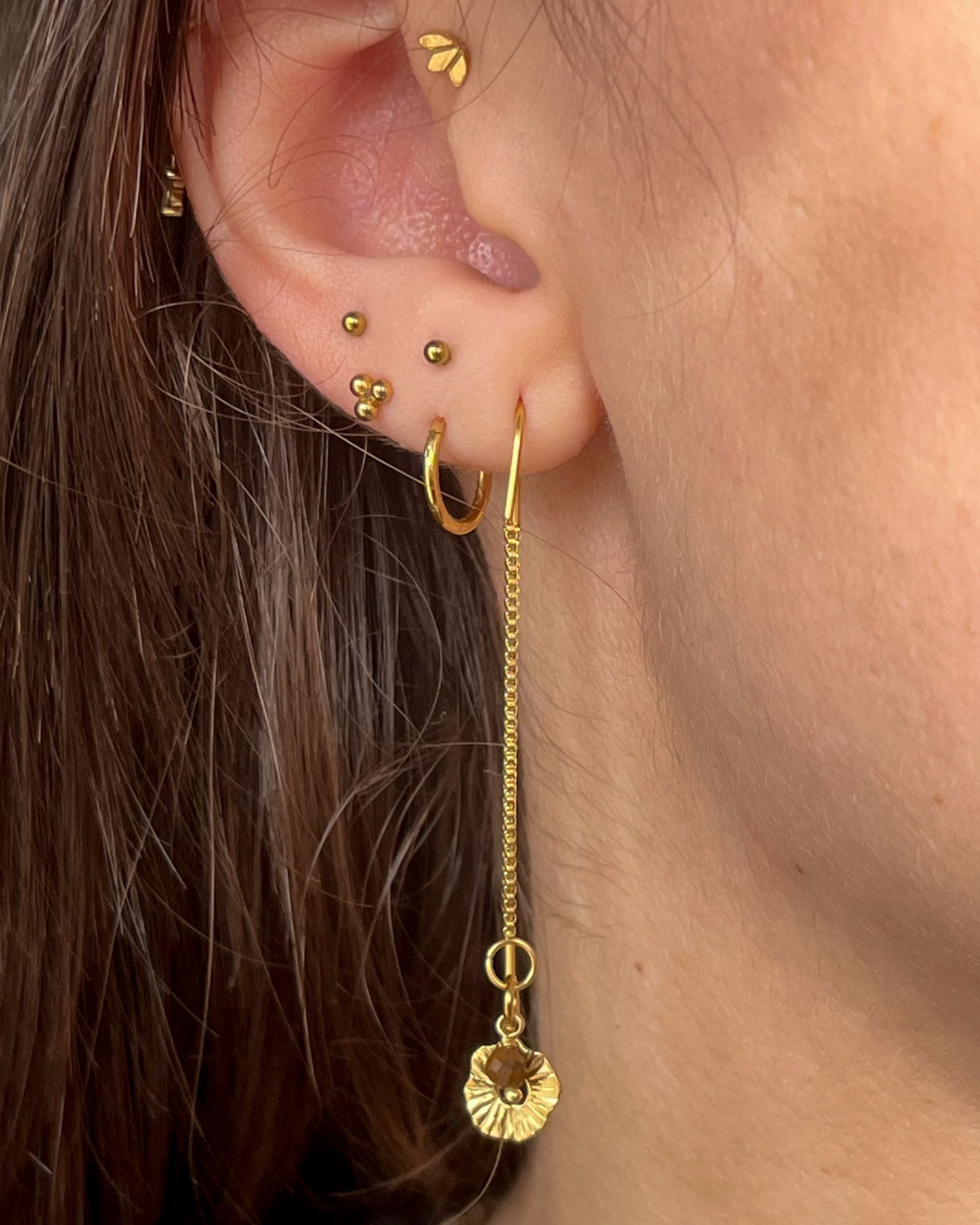 Boucles Rayonne Œil de Tigre
