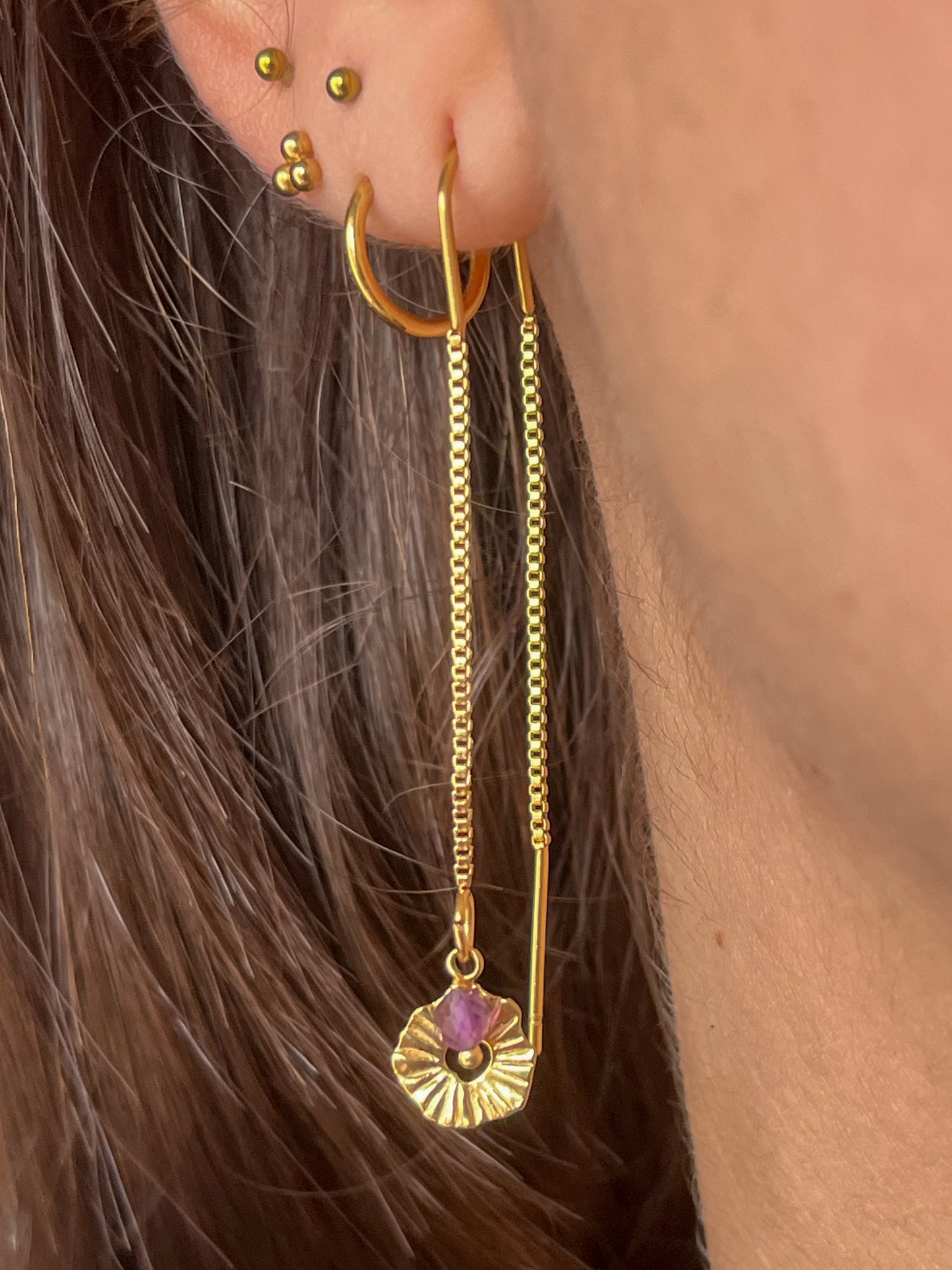 Boucles Rayonne Améthyste