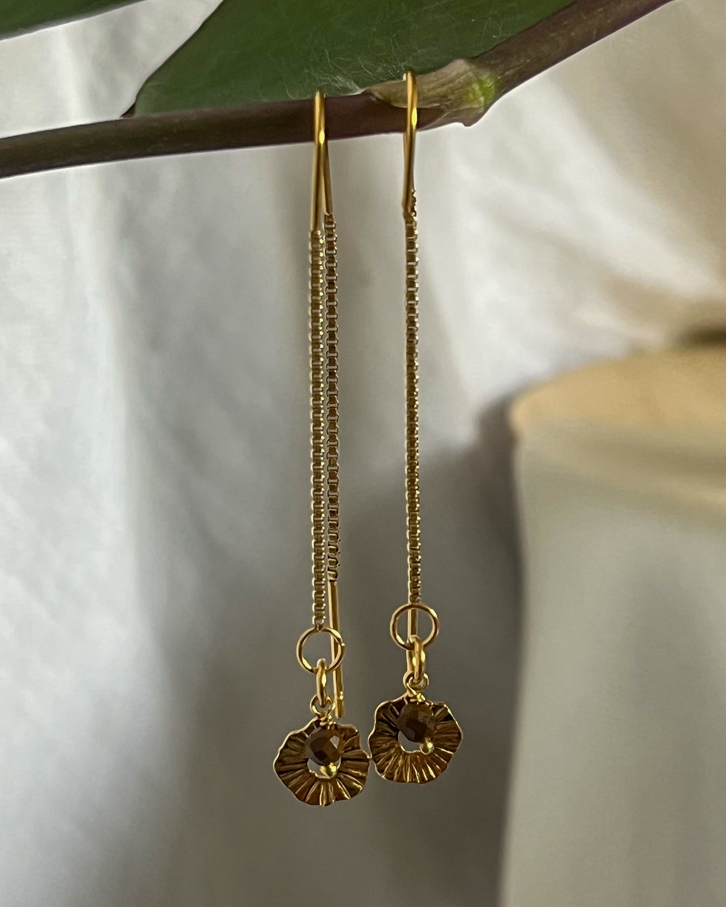 Boucles Rayonne Œil de Tigre